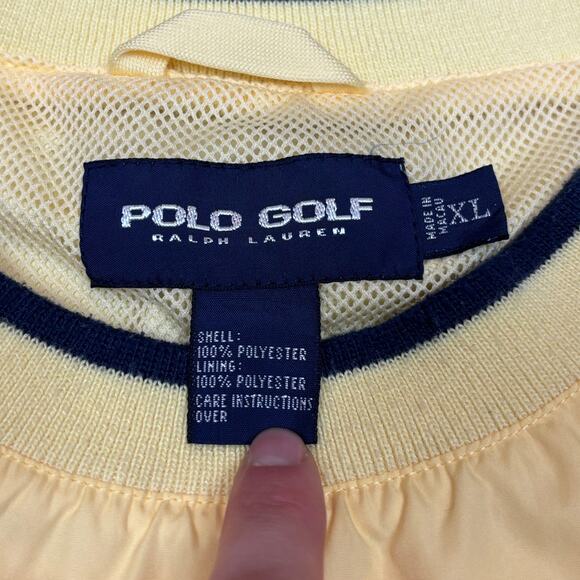 Vintage Polo Golf Ralph Lauren Pullover Windbreaker Men's XL Preppy - Picture 6 of 10